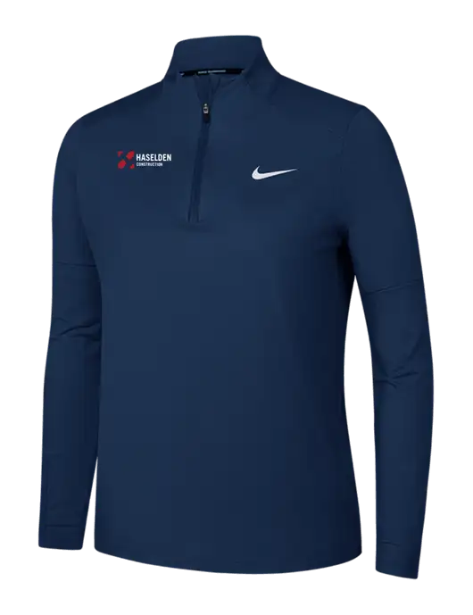 Nike Dark Navy Womens Dri-FIT Element 1/2-Zip Pullover w/Haselden Construction Logo