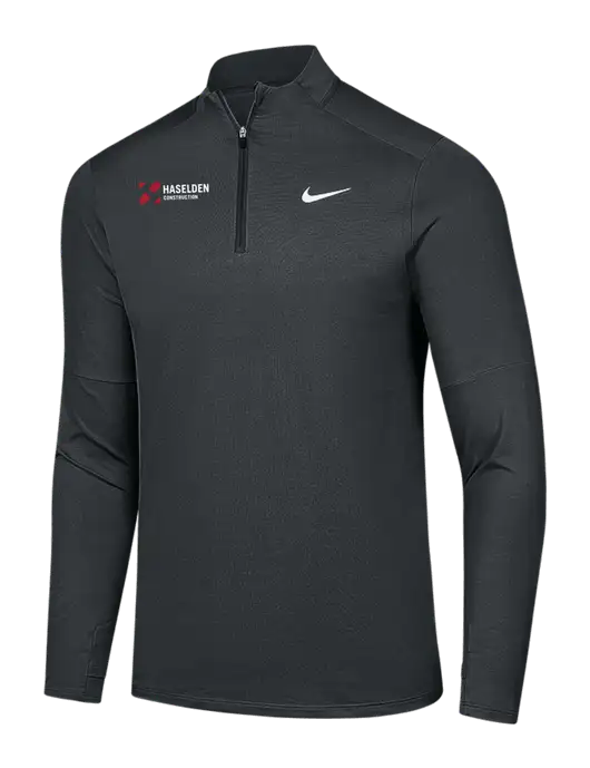 Nike Dark Grey Dri-FIT Element 1/2-Zip Pullover w/Haselden Construction Logo