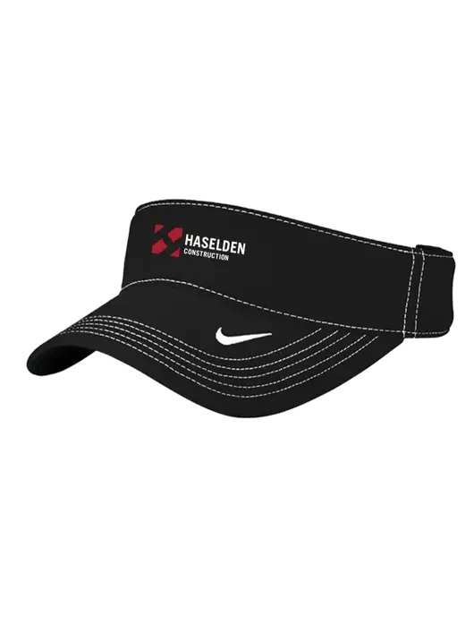 Nike Black Dri-FIT Ace Visor w/Haselden Construction Logo