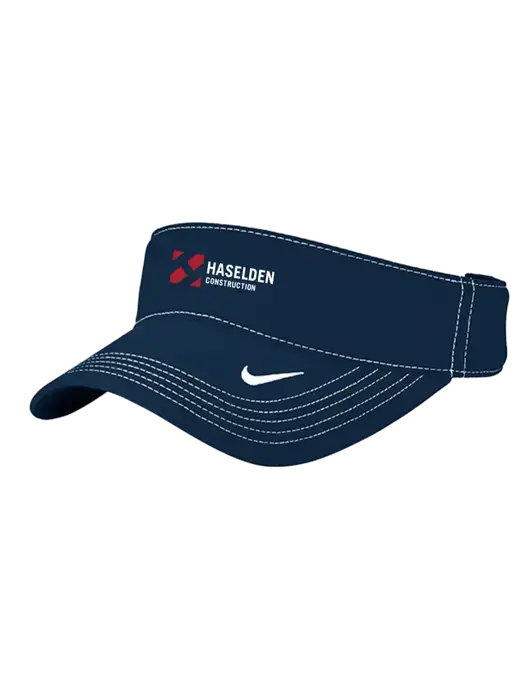 Nike Navy Dri-FIT Ace Visor w/Haselden Construction Logo
