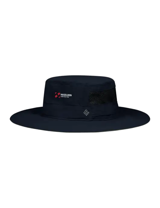 Columbia Navy Bora Bora Booney  Hat w/Haselden Construction Logo