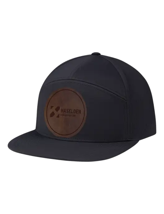Richardson Black Cannon Cap w/Haselden Construction Leather Patch Logo
