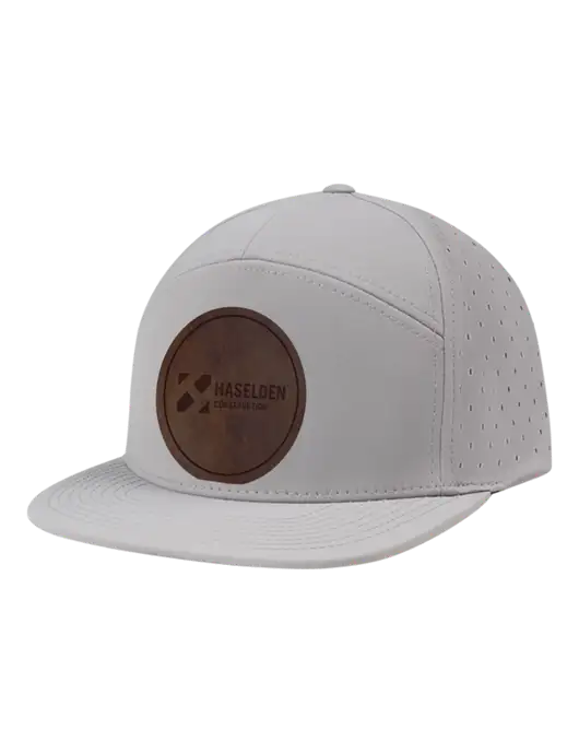 Richardson Light Grey Cannon Cap w/Haselden Construction Leather Patch Logo