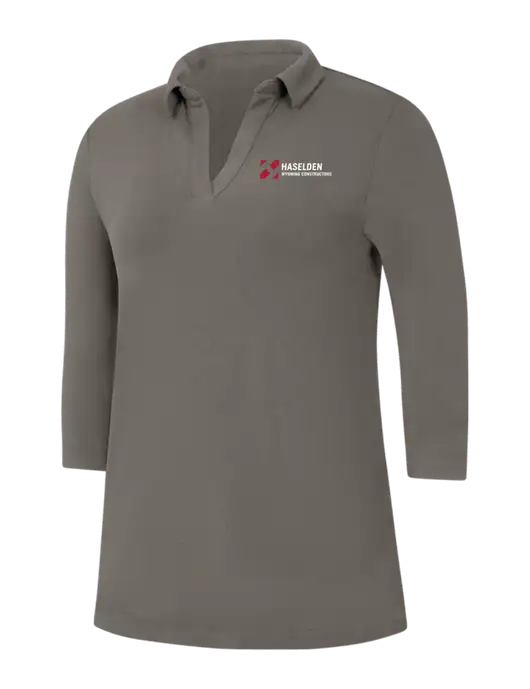 Womens Dark Grey Luxe Knit Tunic w/Haselden Wyoming Logo