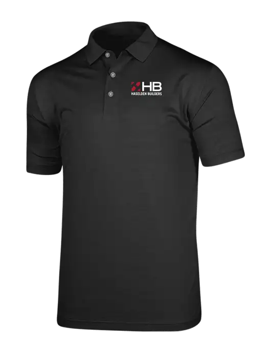 Callaway Vibrant Black Ventilated Polo w/Haselden Builders Logo