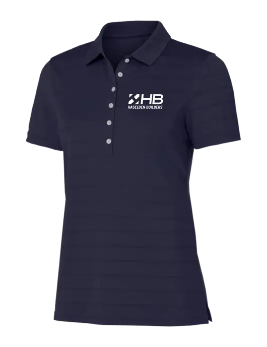 Callaway Womens Navy Ventilated Polo w/Haselden Builders Logo