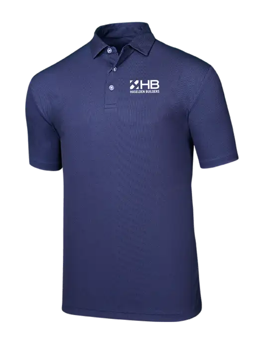 Callaway Birdseye Navy Polo w/Haselden Builders Logo