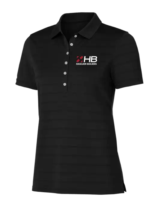 Callaway Womens Black Ventilated Polo w/Haselden Builders Logo