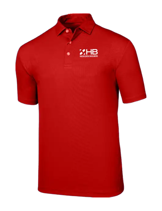 Callaway Birdseye Red Polo w/Haselden Builders Logo