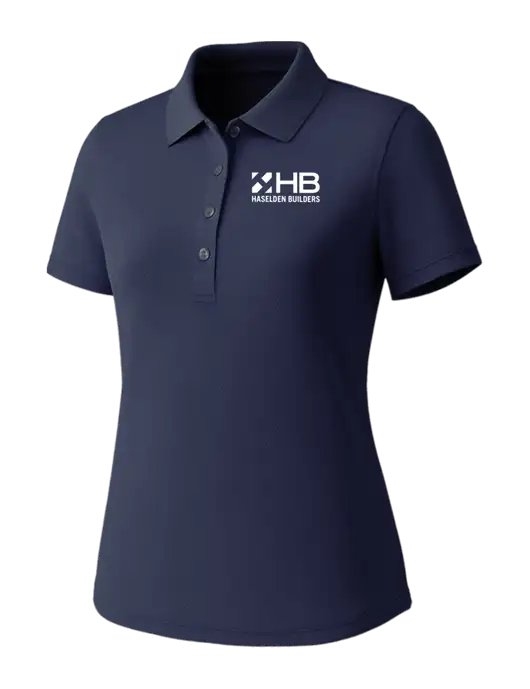 Callaway Womens Core Navy Performance Polo w/Haselden Builders Logo