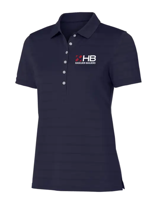 Callaway Womens Navy Ventilated Polo w/Haselden Builders Logo