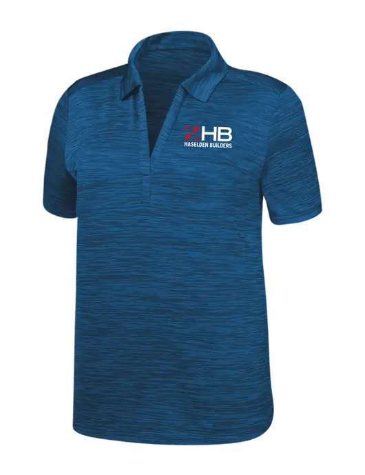 Callaway Womens Medium Slate Blue Broken Stripe w/Haselden Builders Logo