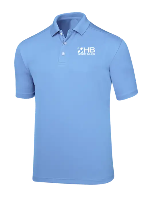 Callaway Core Light Blue Performance Polo w/Haselden Builders Logo
