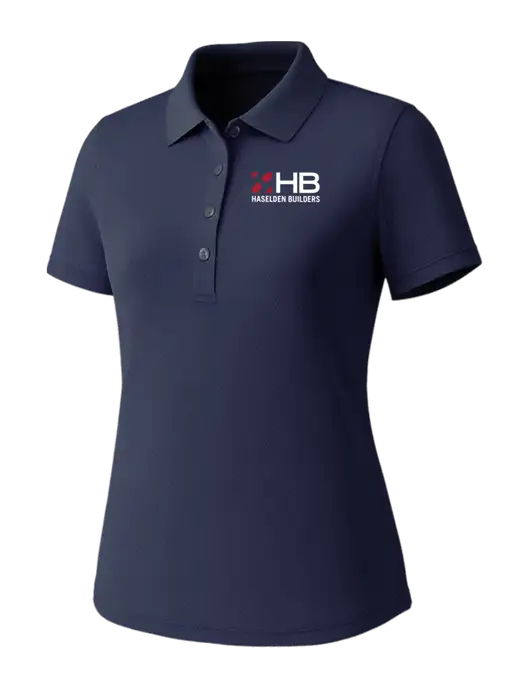 Callaway Womens Core Navy Performance Polo w/Haselden Builders Logo