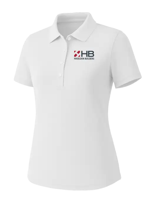 Callaway Womens Core Bright White Performance Polo w/Haselden Builders Logo