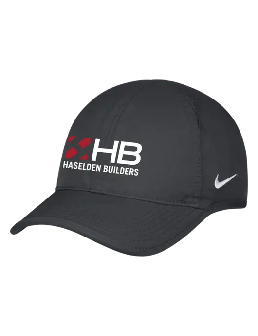 Nike Charcoal Featherlight Cap w/Haselden Builders Logo