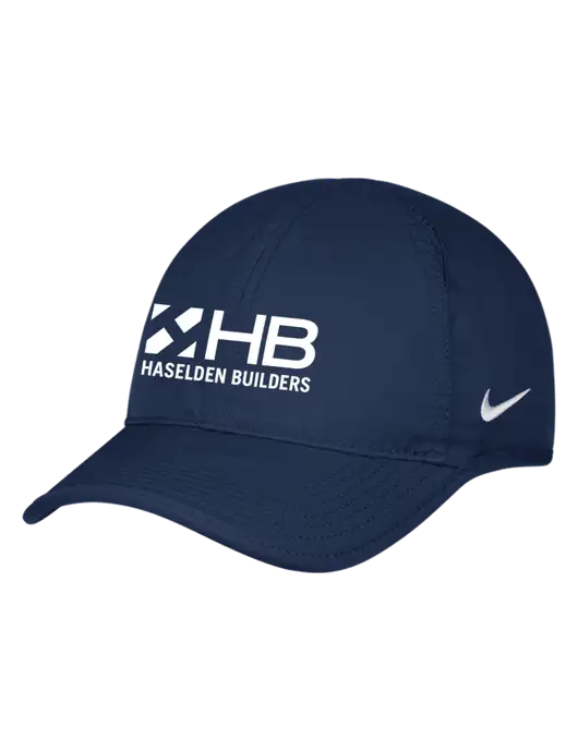 Nike Navy Featherlight Cap w/Haselden Builders Logo