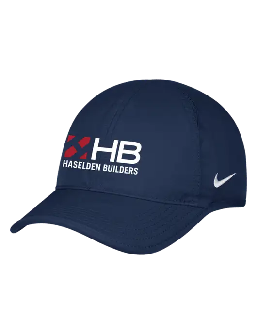 Nike Navy Featherlight Cap w/Haselden Builders Logo