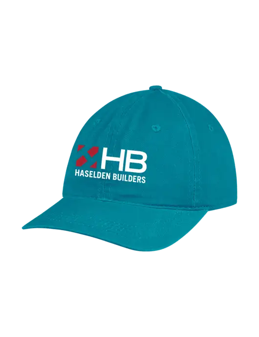 Garment Washed Unstructured Twill Sapphire Cap w/Haselden Builders Logo