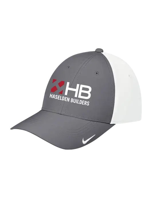 Nike Dark Grey/White Dri-FIT Legacy Cap w/Haselden Builders Logo
