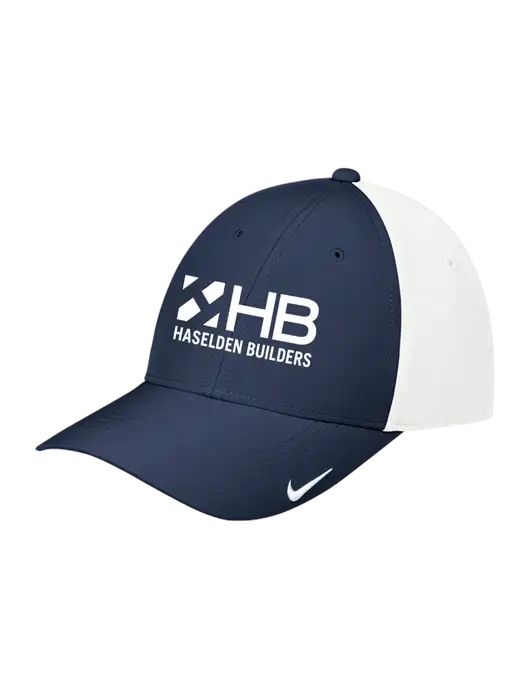 Nike Navy/White Dri-FIT Legacy Cap w/Haselden Builders Logo