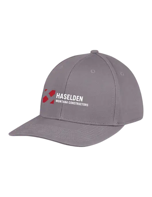 Premium Modern Structured Twill Charcoal Snapback Cap w/Haselden Montana Constructors Logo