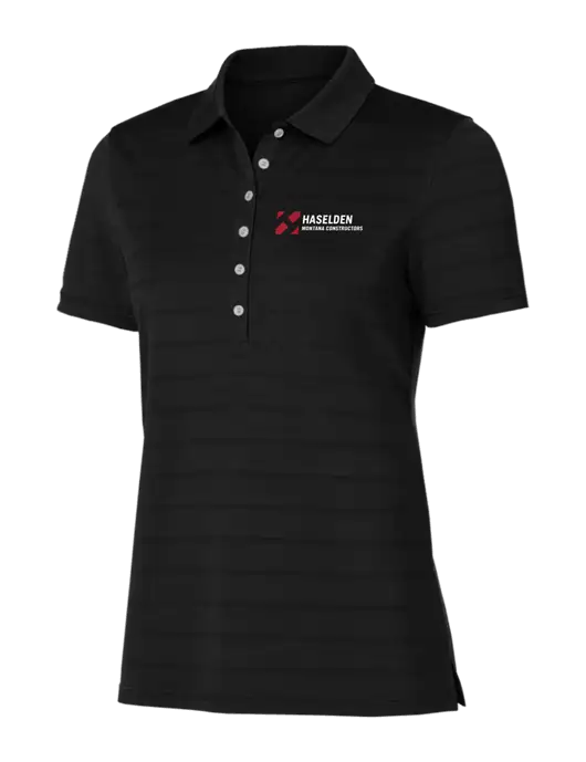 Callaway Womens Black Ventilated Polo w/Haselden Montana Constructors Logo
