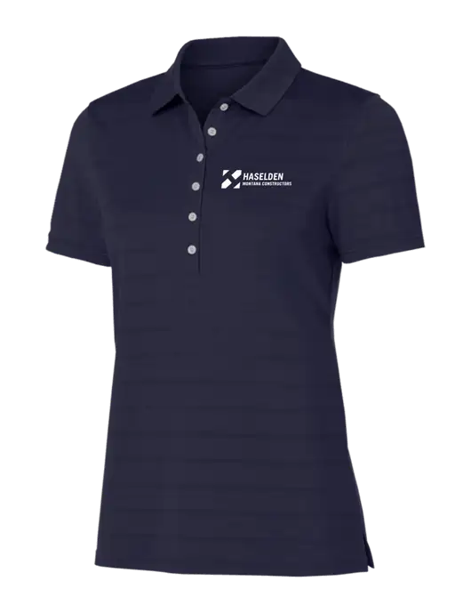Callaway Womens Navy Ventilated Polo w/Haselden Montana Constructors Logo