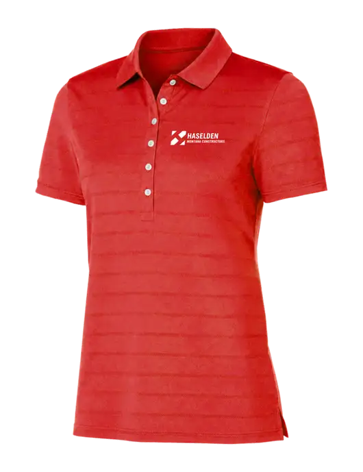 Callaway Womens Red Ventilated Polo w/Haselden Montana Constructors Logo
