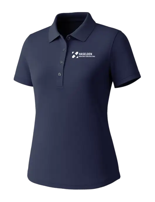 Callaway Womens Core Navy Performance Polo w/Haselden Montana Constructors Logo