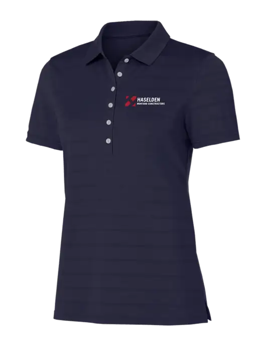 Callaway Womens Navy Ventilated Polo w/Haselden Montana Constructors Logo
