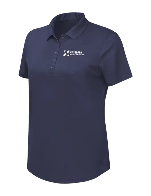 Callaway Womens Birdseye Navy Polo w/Haselden Montana Constructors Logo