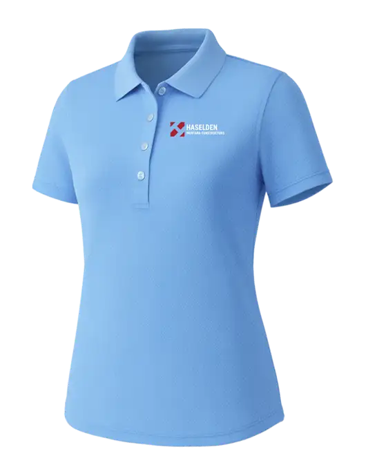 Callaway Womens Core Light Blue Performance Polo w/Haselden Montana Constructors Logo