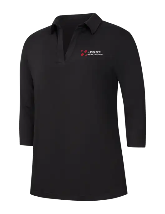 Womens Black Luxe Knit Tunic w/Haselden Montana Constructors Logo