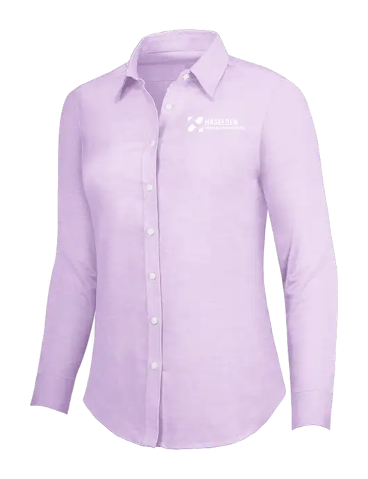 Soft Purple Womens SuperPro Oxford Shirt w/Haselden Montana Constructors Logo