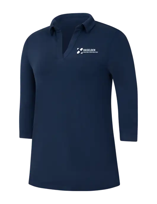 Navy Womens Luxe Knit Tunic w/Haselden Montana Constructors Logo