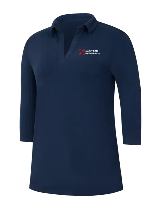 Navy Womens Luxe Knit Tunic w/Haselden Montana Constructors Logo