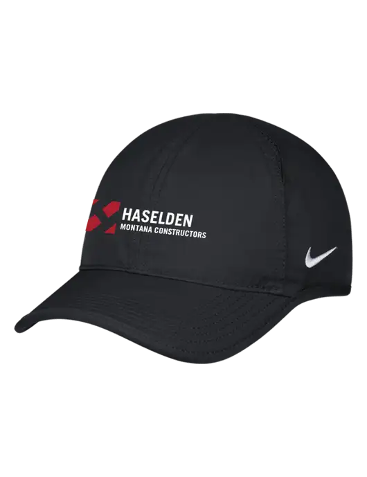 Nike Black Featherlight Cap w/Haselden Montana Constructors Logo