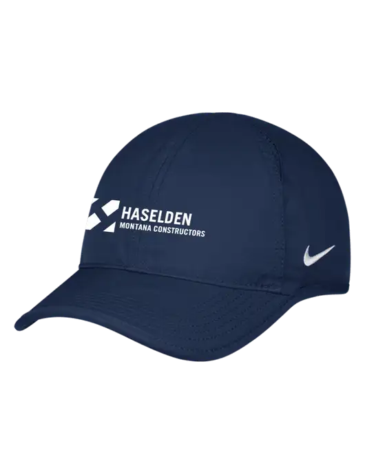 Nike Navy Featherlight Cap w/Haselden Montana Constructors Logo