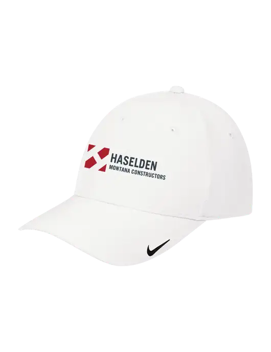 Nike White Dri-FIT Legacy Cap w/Haselden Montana Constructors Logo