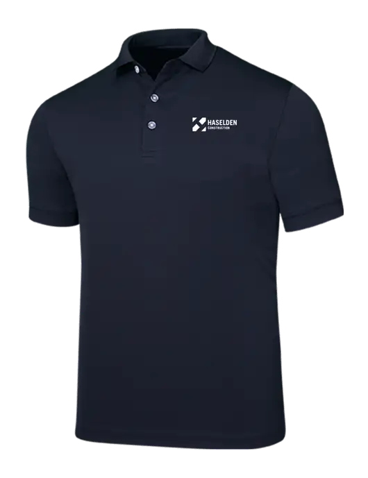 Callaway Ottoman Navy Polo w/Haselden Construction Logo