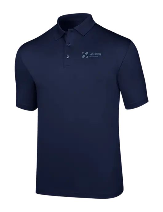 Callaway Opti-Dri Navy Chev Polo w/Haselden Construction Logo