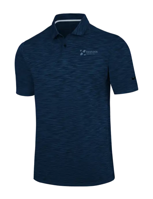 Nike Navy Dri-FIT Vapor Space Dyed Polo w/Haselden Construction Logo