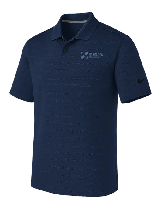 Nike Navy Dri-FIT Vapor Jacquard Polo w/Haselden Construction Logo