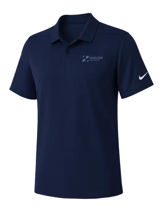 Nike Navy Dry Essential Solid Polo w/Haselden Construction Logo
