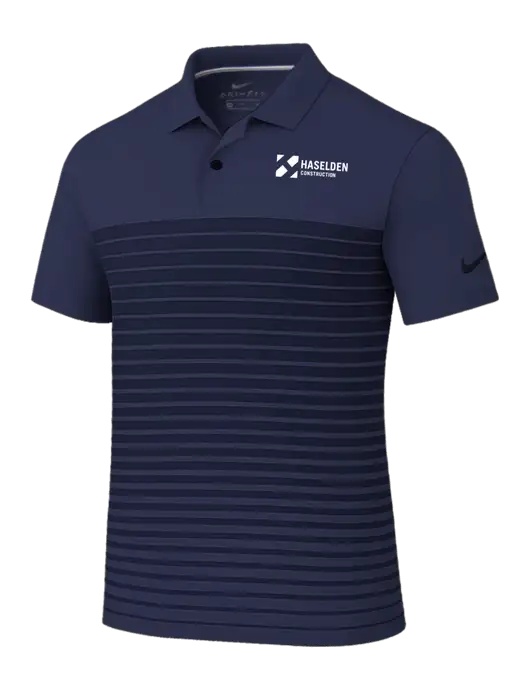 Nike Navy Dri-FIT Vapor Block Polo w/Haselden Construction Logo