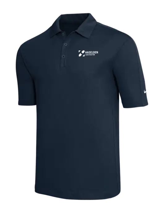 Nike Navy Tech Sport Dri-FIT Polo w/Haselden Construction Logo