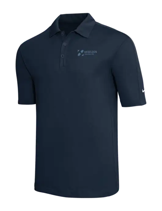 Nike Navy Tech Sport Dri-FIT Polo w/Haselden Construction Logo