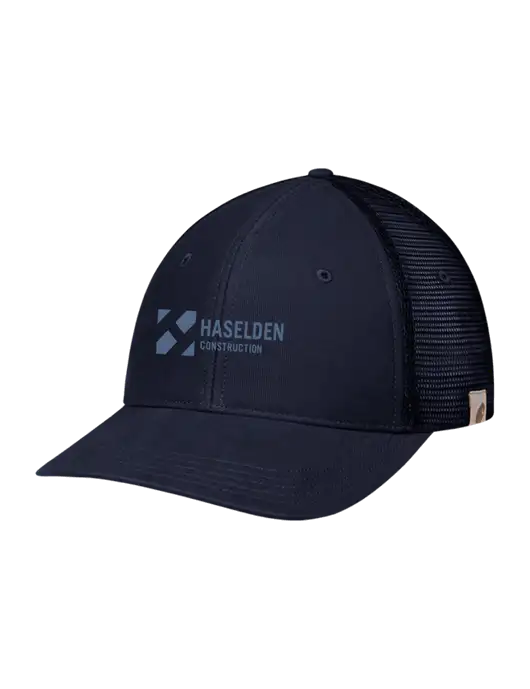 Carhartt Navy Canvas Trucker Cap w/Haselden Construction Logo