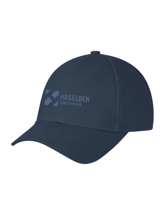Navy Structured Cap Hook & Loop w/Haselden Construction Logo